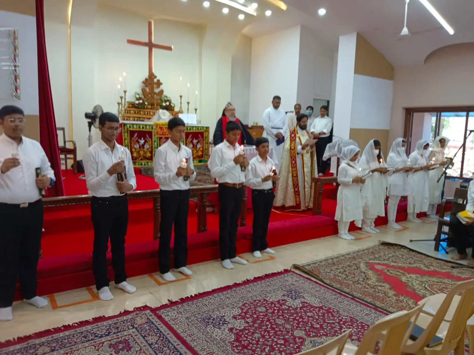 First Communicants with the Bishop
