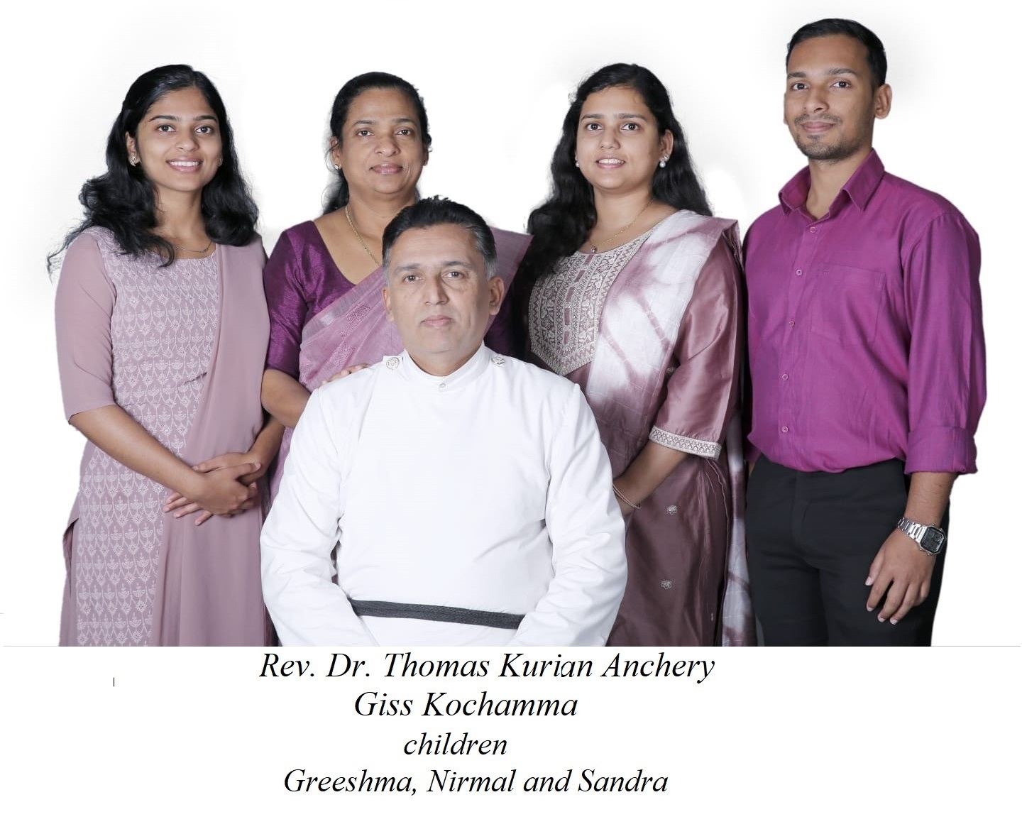 Rev. Dr. Thomas Kurian Anchery and Family